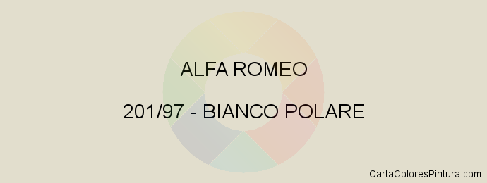 Pintura Alfa Romeo 201/97 Bianco Polare