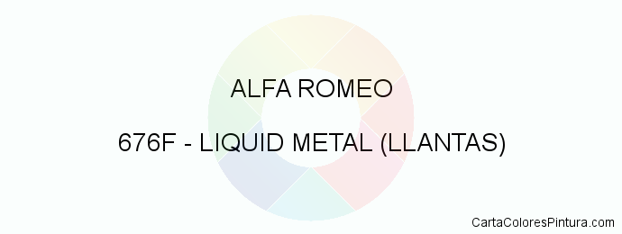 Pintura Alfa Romeo 676F Liquid Metal (llantas)