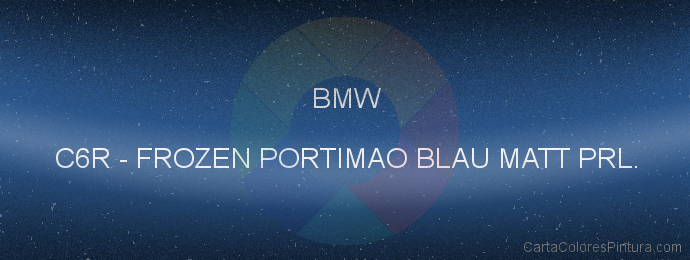 Pintura Bmw C6R Frozen Portimao Blau Matt Prl.