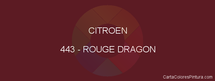 Pintura Citroen 443 Rouge Dragon