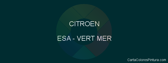 Pintura Citroen ESA Vert Mer