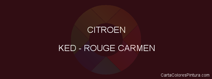 Pintura Citroen KED Rouge Carmen