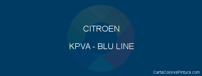 Pintura Citroen KPVA Blu Line