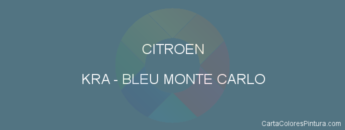 Pintura Citroen KRA Bleu Monte Carlo