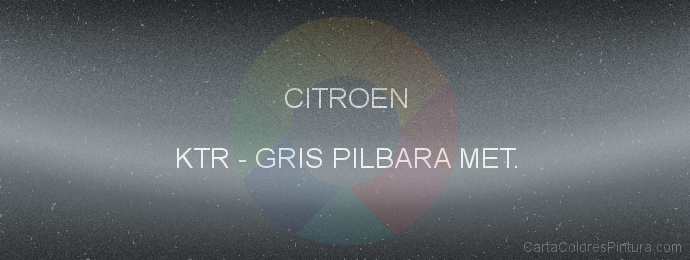 Pintura Citroen KTR Gris Pilbara Met.