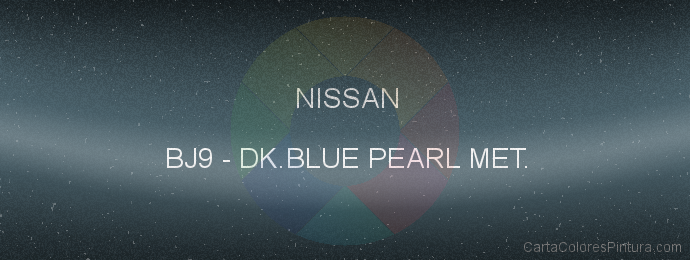 Pintura Nissan BJ9 Dk.blue Pearl Met.