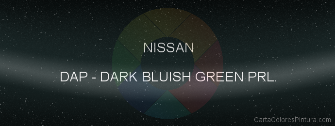 Pintura Nissan DAP Dark Bluish Green Prl.