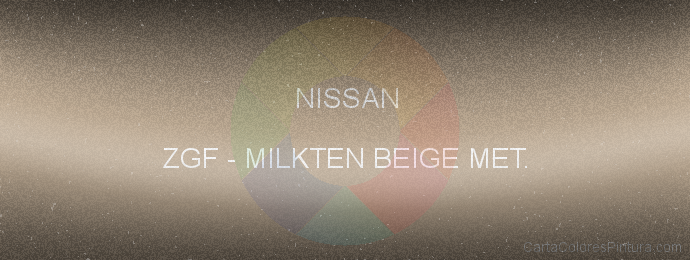 Pintura Nissan ZGF Milkten Beige Met.