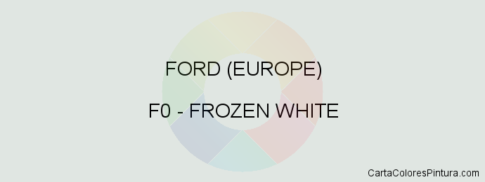 Pintura Ford (europe) F0 Frozen White