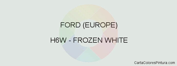 Pintura Ford (europe) H6W Frozen White