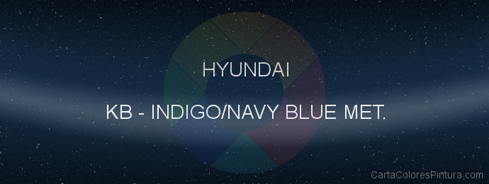 Pintura Hyundai KB Indigo/navy Blue Met.