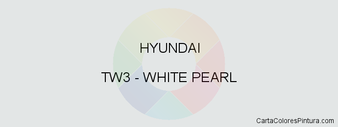 Pintura Hyundai TW3 White Pearl