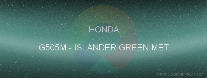 Pintura Honda G505M Islander Green Met.