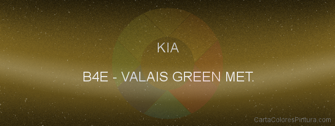 Pintura Kia B4E Valais Green Met.