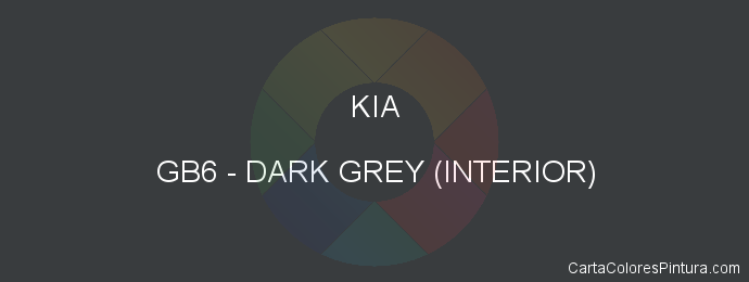 Pintura Kia GB6 Dark Grey (interior)