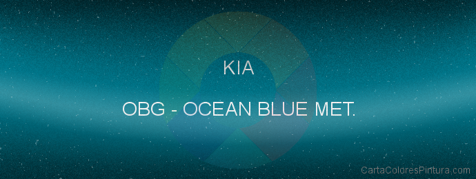 Pintura Kia OBG Ocean Blue Met.