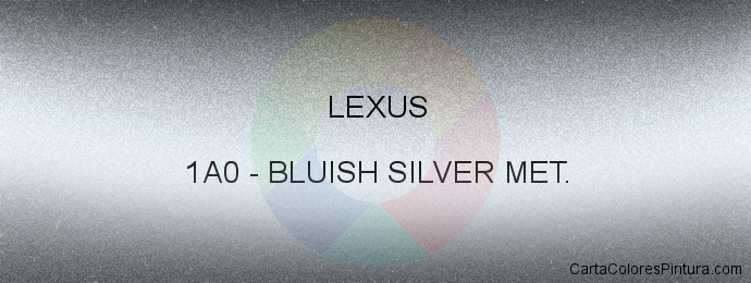 Pintura Lexus 1A0 Bluish Silver Met.