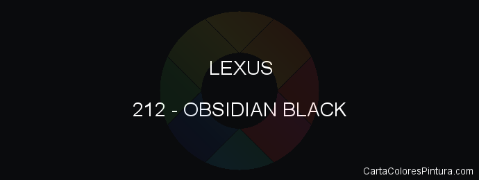 Pintura Lexus 212 Obsidian Black