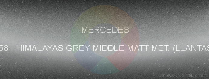 Pintura Mercedes 258 Himalayas Grey Middle Matt Met. (llantas)