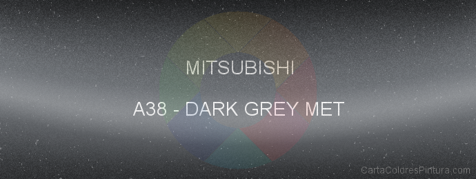 Pintura Mitsubishi A38 Dark Grey Met