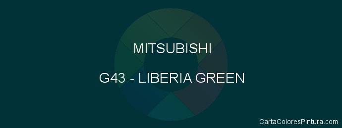 Pintura Mitsubishi G43 Liberia Green