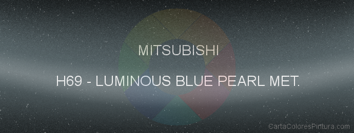 Pintura Mitsubishi H69 Luminous Blue Pearl Met.