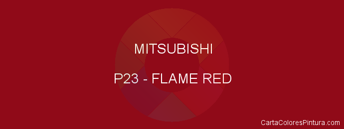 Pintura Mitsubishi P23 Flame Red