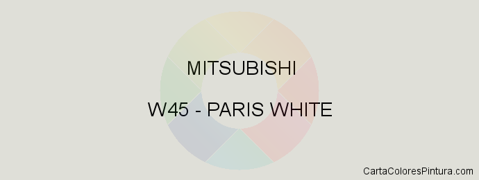 Pintura Mitsubishi W45 Paris White