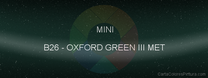 Pintura Mini B26 Oxford Green Iii Met