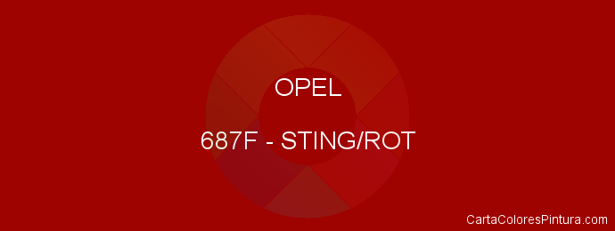 Pintura Opel 687F Sting/rot