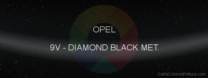 Pintura Opel 9V Diamond Black Met.