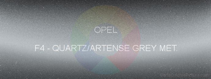 Pintura Opel F4 Quartz/artense Grey Met.