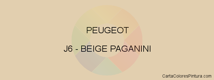 Pintura Peugeot J6 Beige Paganini