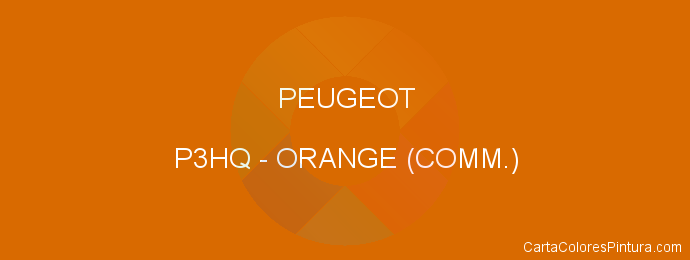 Pintura Peugeot P3HQ Orange (comm.)