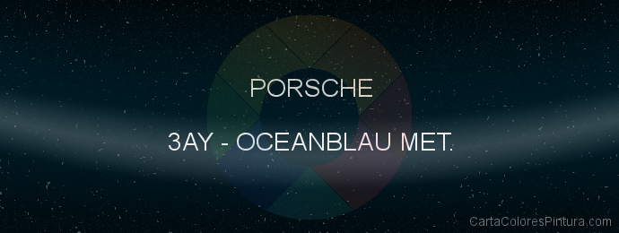 Pintura Porsche 3AY Oceanblau Met.