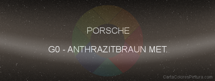 Pintura Porsche G0 Anthrazitbraun Met.