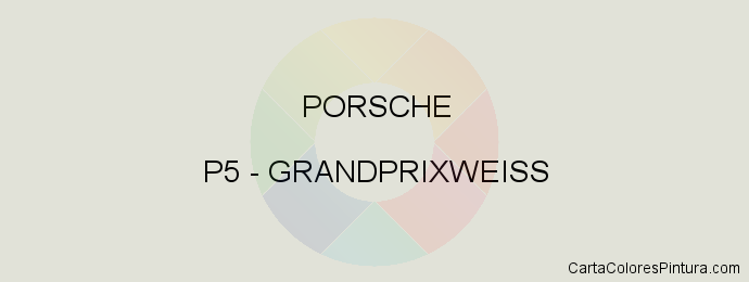 Pintura Porsche P5 Grandprixweiss