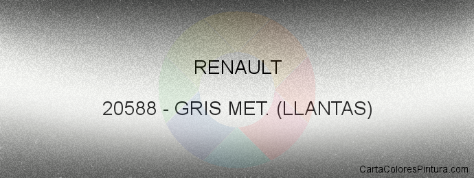 Pintura Renault 20588 Gris Met. (llantas)