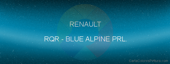 Pintura Renault RQR Blue Alpine Prl.