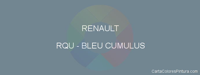 Pintura Renault RQU Bleu Cumulus