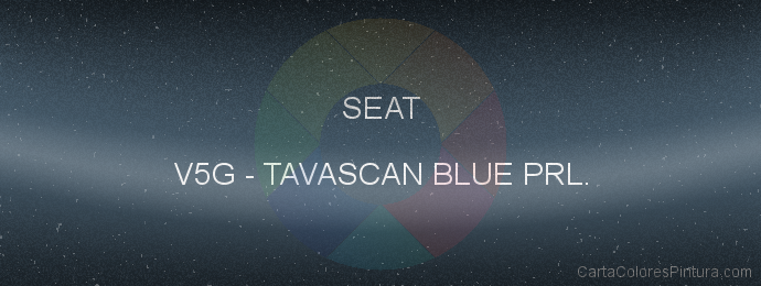 Pintura Seat V5G Tavascan Blue Prl.