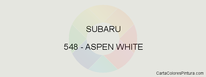 Pintura Subaru 548 Aspen White