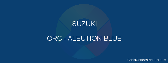 Pintura Suzuki ORC Aleution Blue