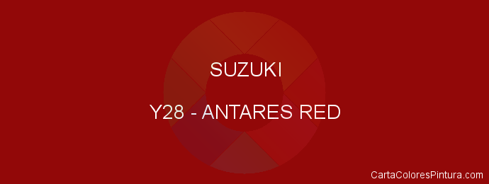 Pintura Suzuki Y28 Antares Red