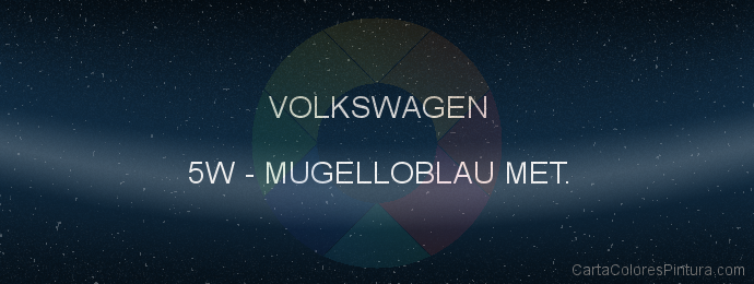 Pintura Volkswagen 5W Mugelloblau Met.