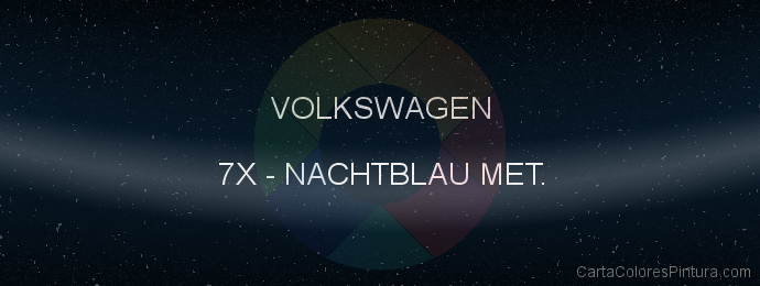 Pintura Volkswagen 7X Nachtblau Met.