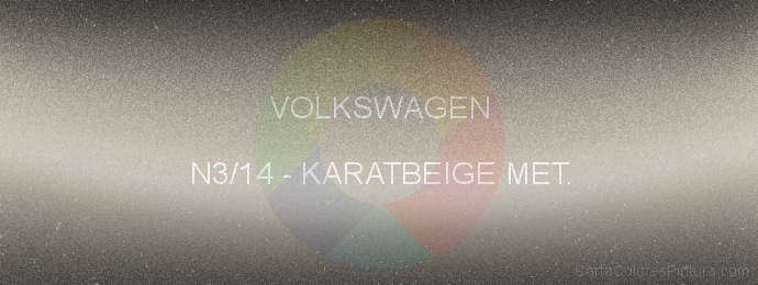 Pintura Volkswagen N3/14 Karatbeige Met.