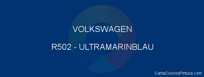 Pintura Volkswagen R502 Ultramarinblau