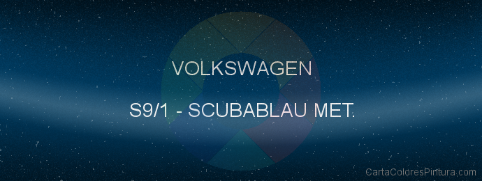 Pintura Volkswagen S9/1 Scubablau Met.