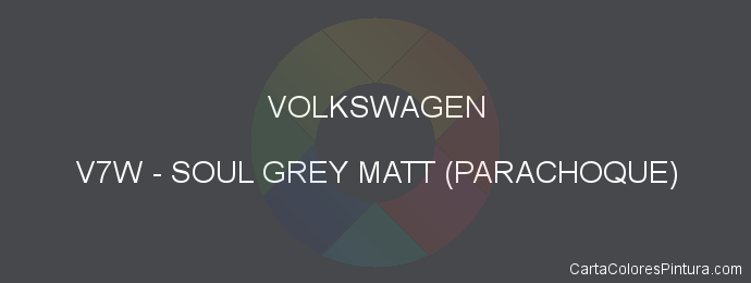 Pintura Volkswagen V7W Soul Grey Matt (parachoque)